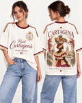 Real Cartagena oversize larga mujer frente y espalda