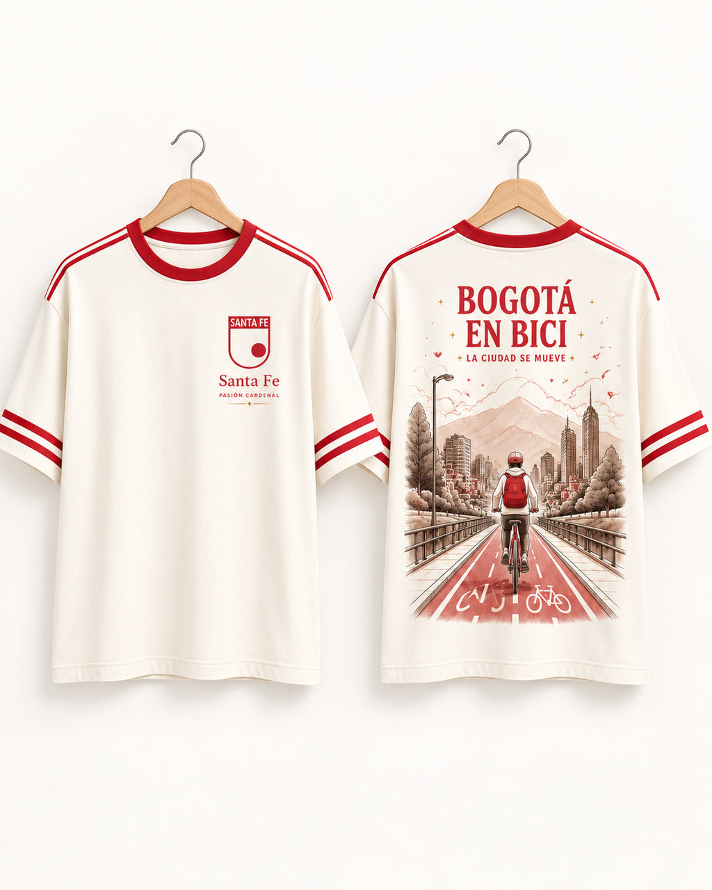 Santa Fe X Bogotá En Bici - prenda sola frente y espalda