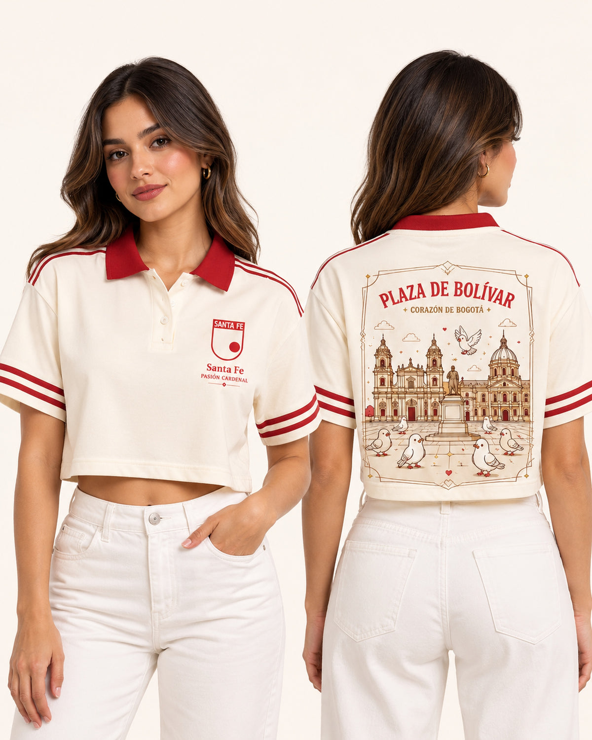 Santa Fe X Corazón De Bogotá - polo mujer