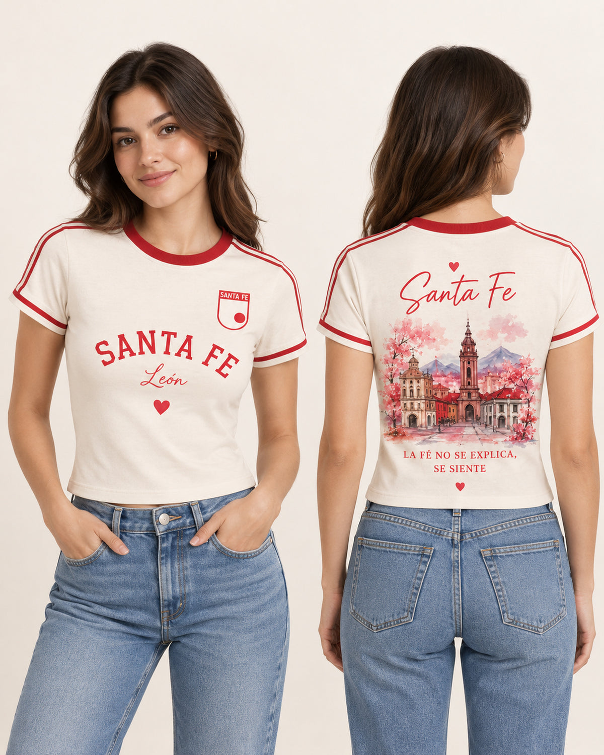 Independiente Santa Fe La Fe Se Siente - Foto 4 baby tee mujer