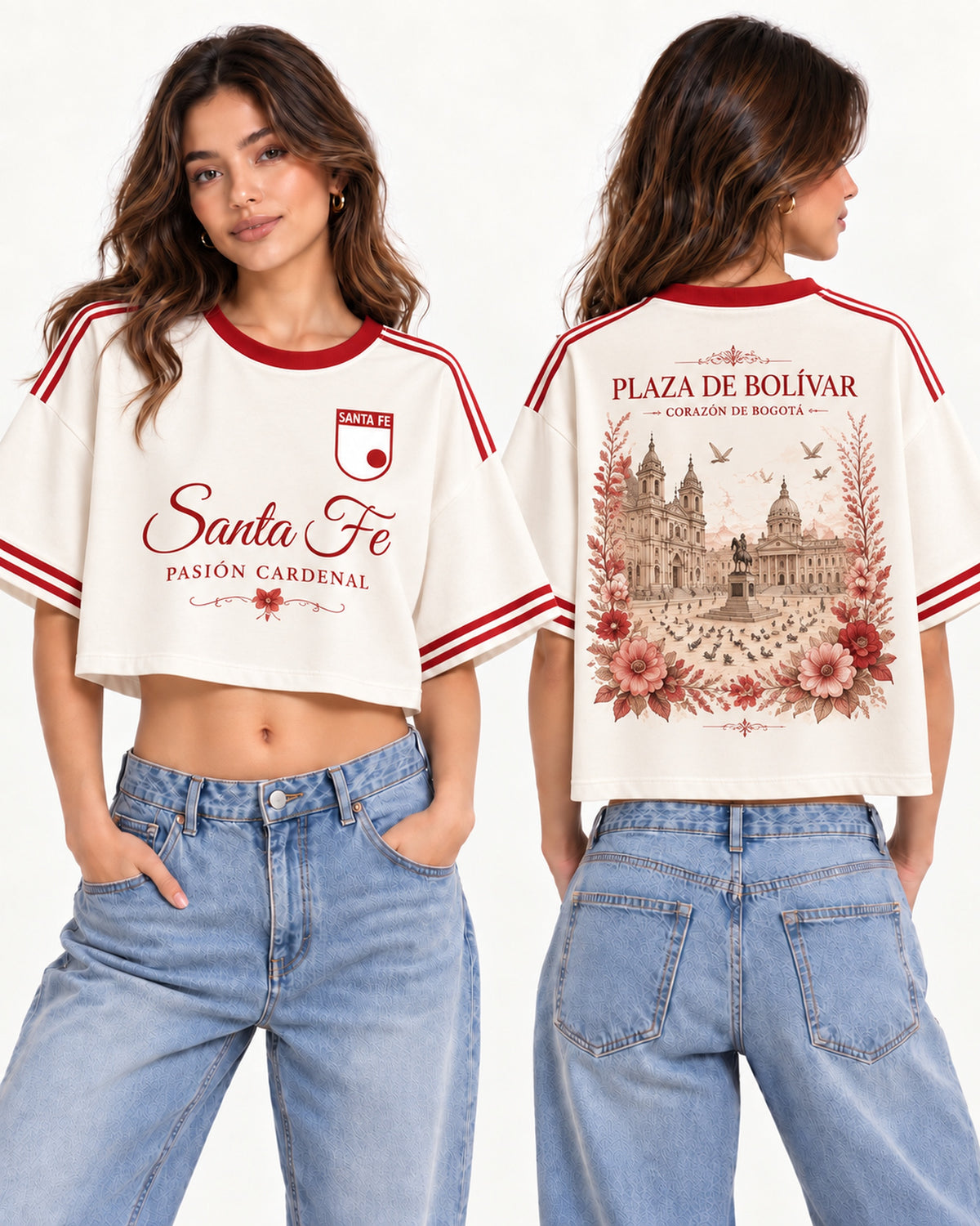 Santa Fe X Plaza De Bolívar - oversize larga mujer