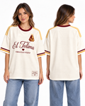 Deportes Tolima Orgullo Pijao Espalda Lisa — Oversize larga mujer frente y espalda