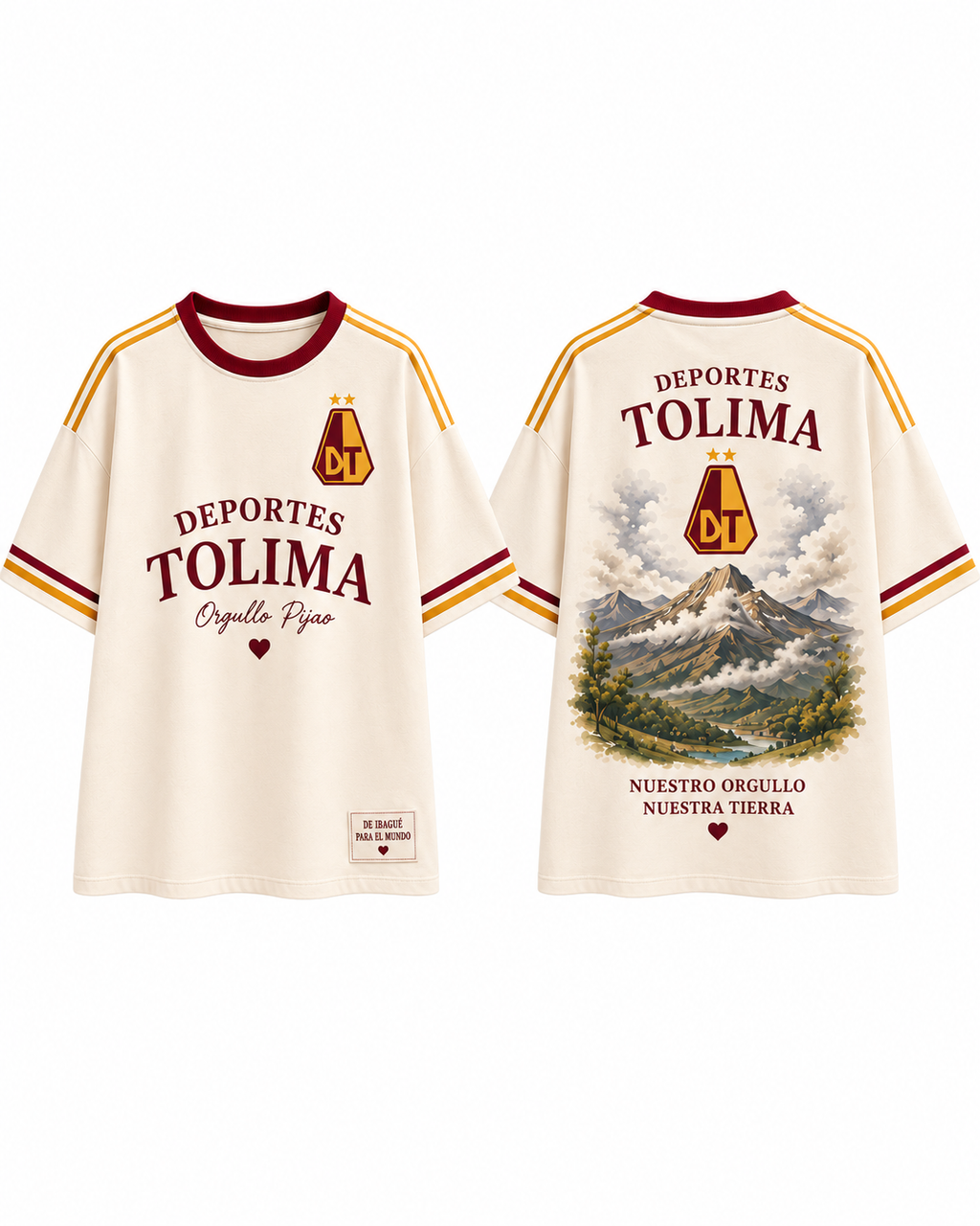 Deportes Tolima Nuestro Orgullo — Prenda sola frente y espalda