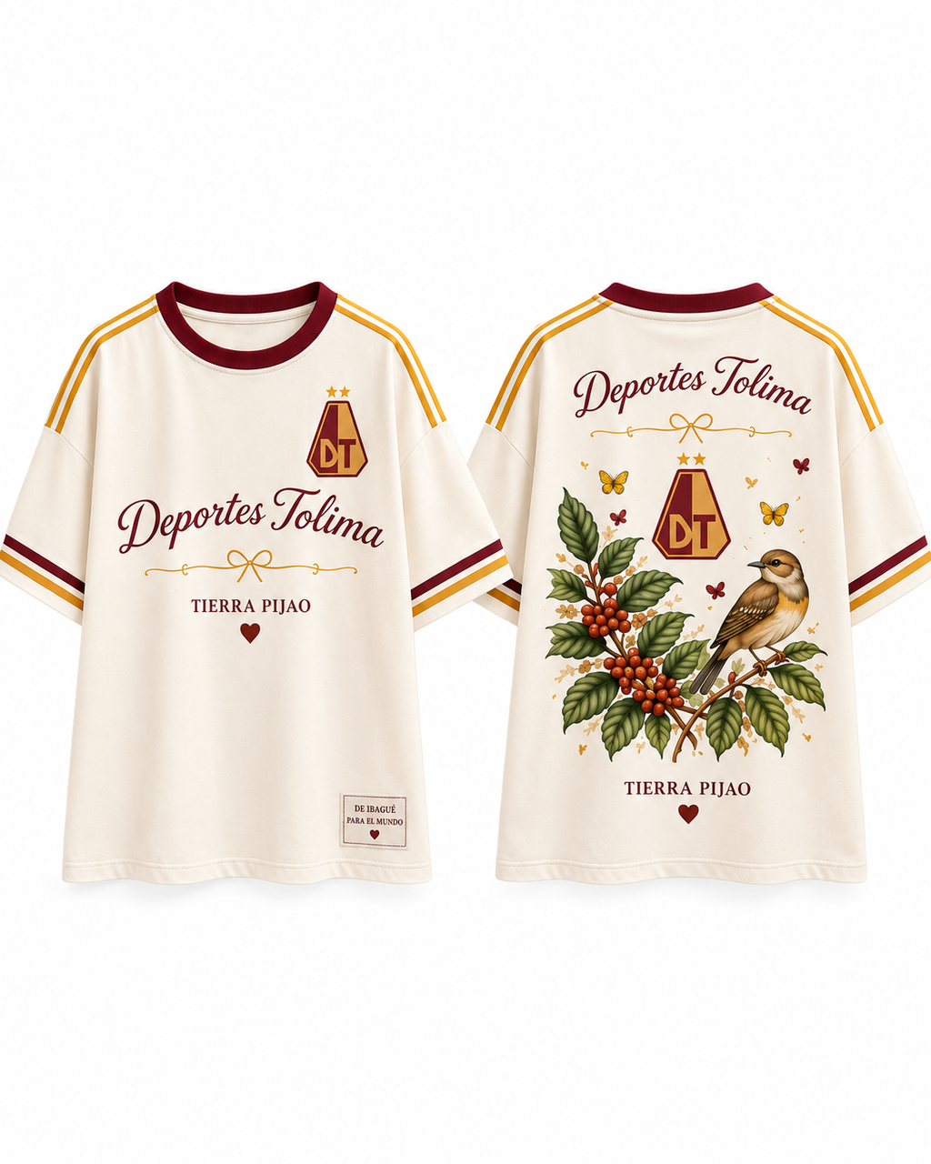 Deportes Tolima Tierra Pijao — Prenda sola frente y espalda