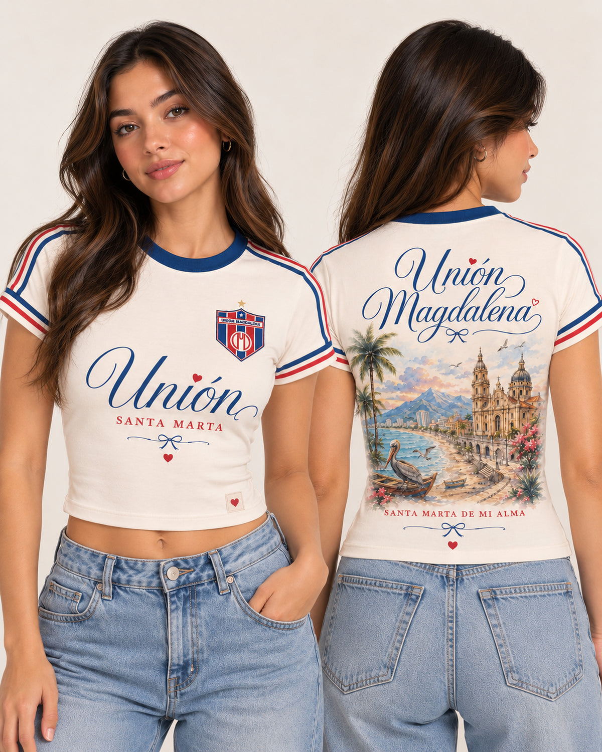 Unión Magdalena X Santa Marta De Mi Alma — baby tee mujer